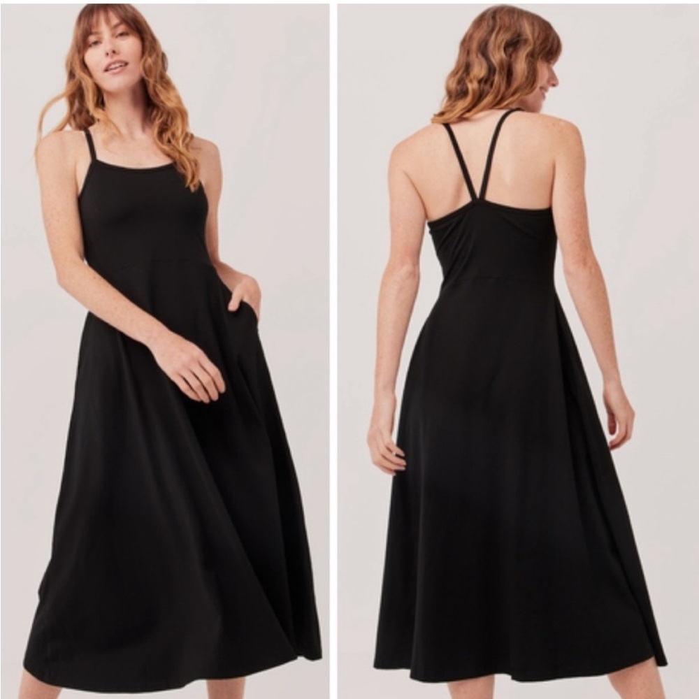 Pact Fit & Flare Midi Dress size Large, great used condition